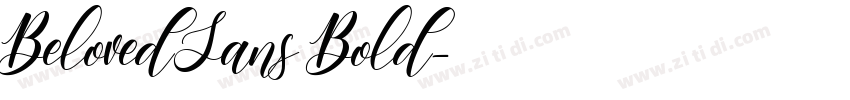 BelovedSans Bold字体转换